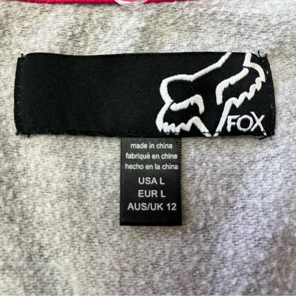 Fox Racing Grey & Pink Checkered Shacket Size Large - Picture 7 of 14